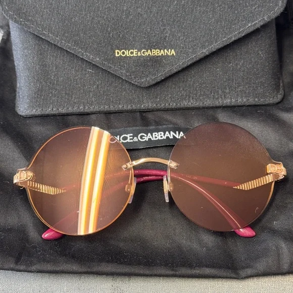 Dolce & Gabbana | Accessories | Dolce Gabbana Round Rimless  display picture 1